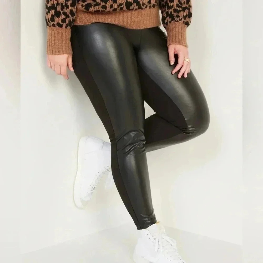 Free | Plus Size Faux Leather Pants